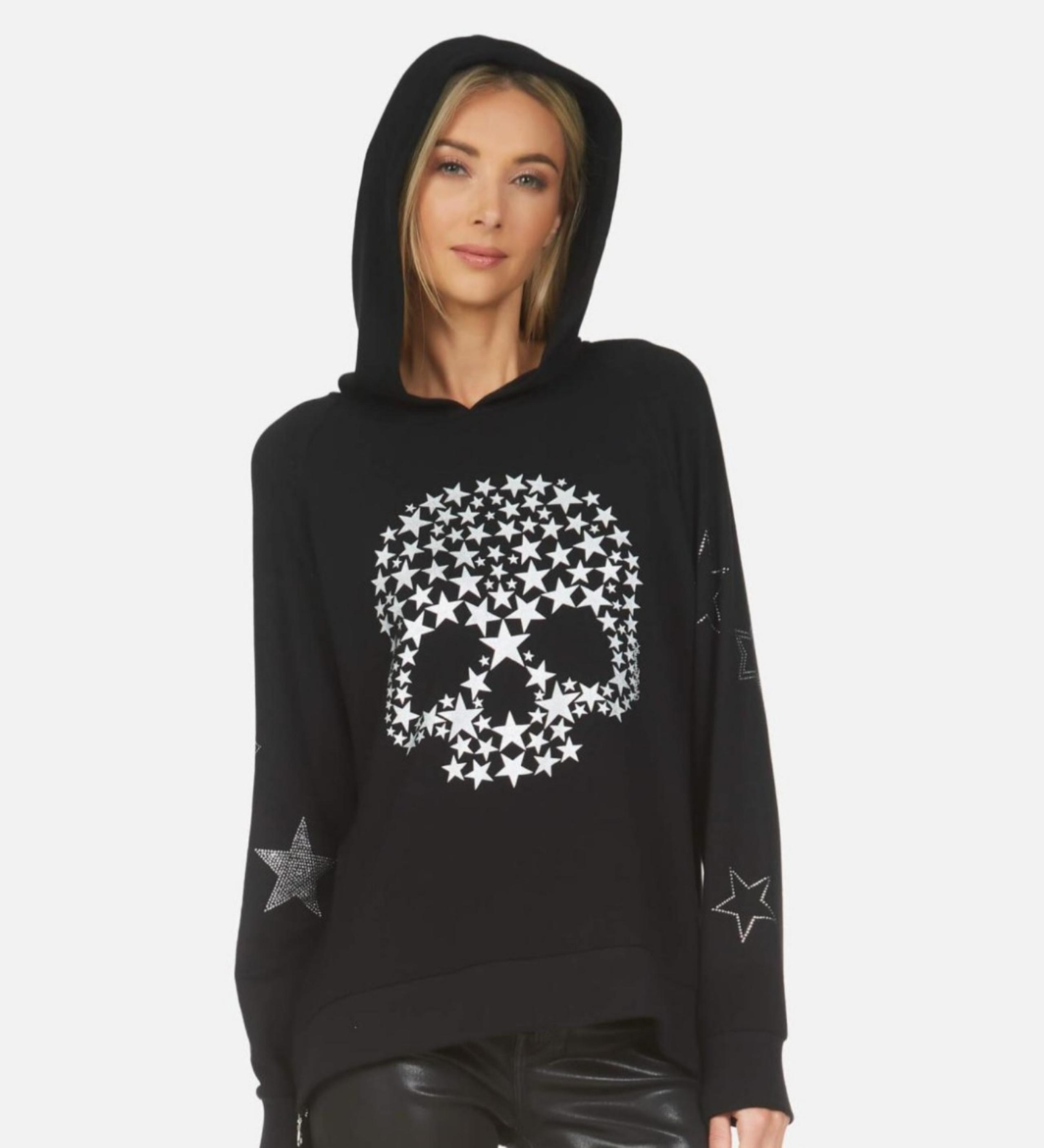 Lauren Moshi Corbin Star Skull Hoodie