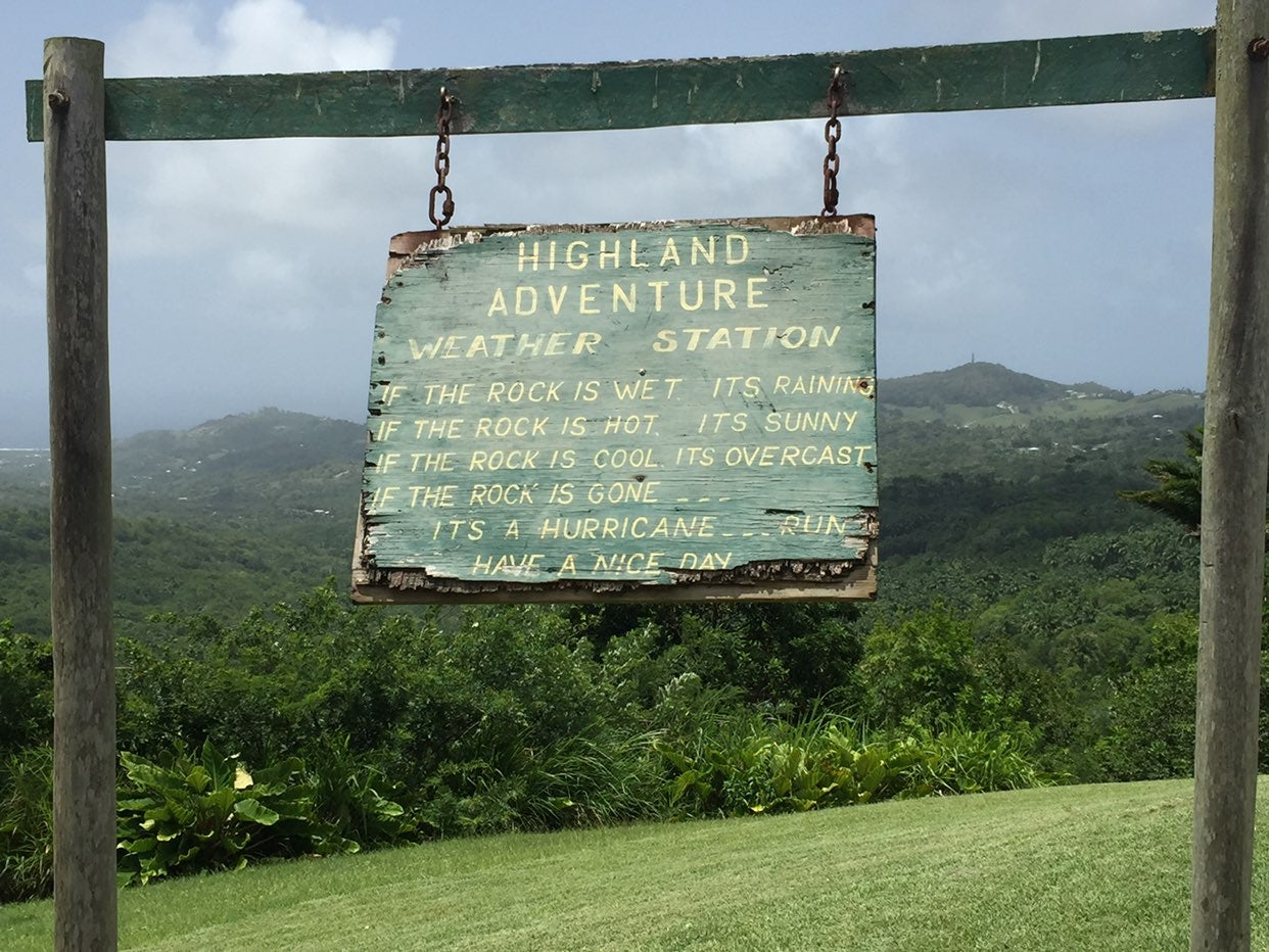 Wooden sign