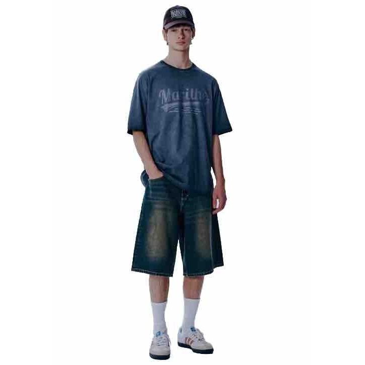 Girbaud Cargo Board Jort Shorts Men 40 (41) Blue X Baggy Blk Hi Rise Bermuda Y2K