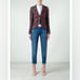Smythe 795 Plaid Single-Breasted Wool Blazer Size 8