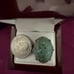 9k solid yellow gold and jade ring vintage