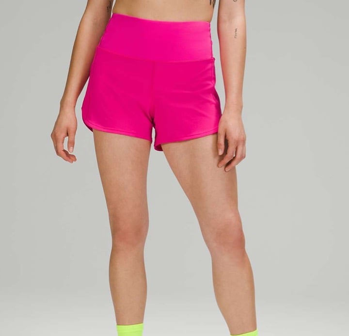 EUC LULULEMON SONIC PINK BUNDLE- Tank, Bra, Shorts - 10