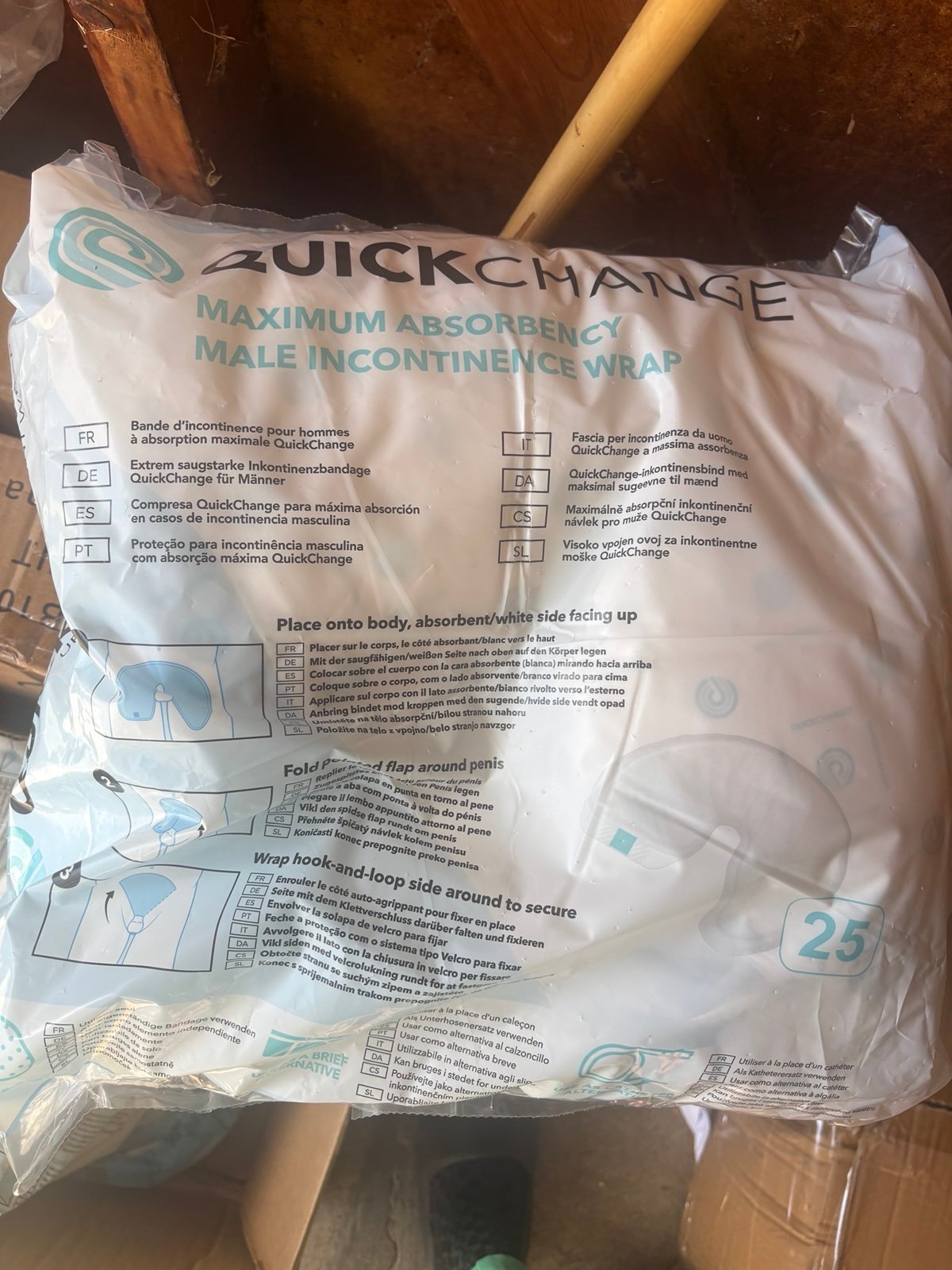Quick Change  incontinence wrap