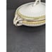 Vintage KT&K Semi Vitreous Porcelain 9 Inch by 6 Inch Covered Serving Dish 4111