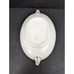 Vintage KT&K Semi Vitreous Porcelain 9 Inch by 6 Inch Covered Serving Dish 4111