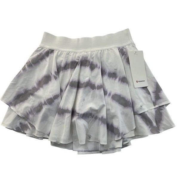 Lululemon NWT Court Rival High Rise Skirt Long Traverse Lilac Multi Size 6