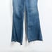 We The Free Wide Leg Frayed Hem Mindy Rigid Flares High Rise Denim Jean Sz 26