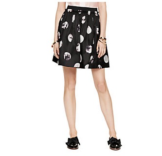 NWT! KATE SPADE THE MADISON AVE COLLECTION MOONBEAM GWYN SILK MINI SKIRT