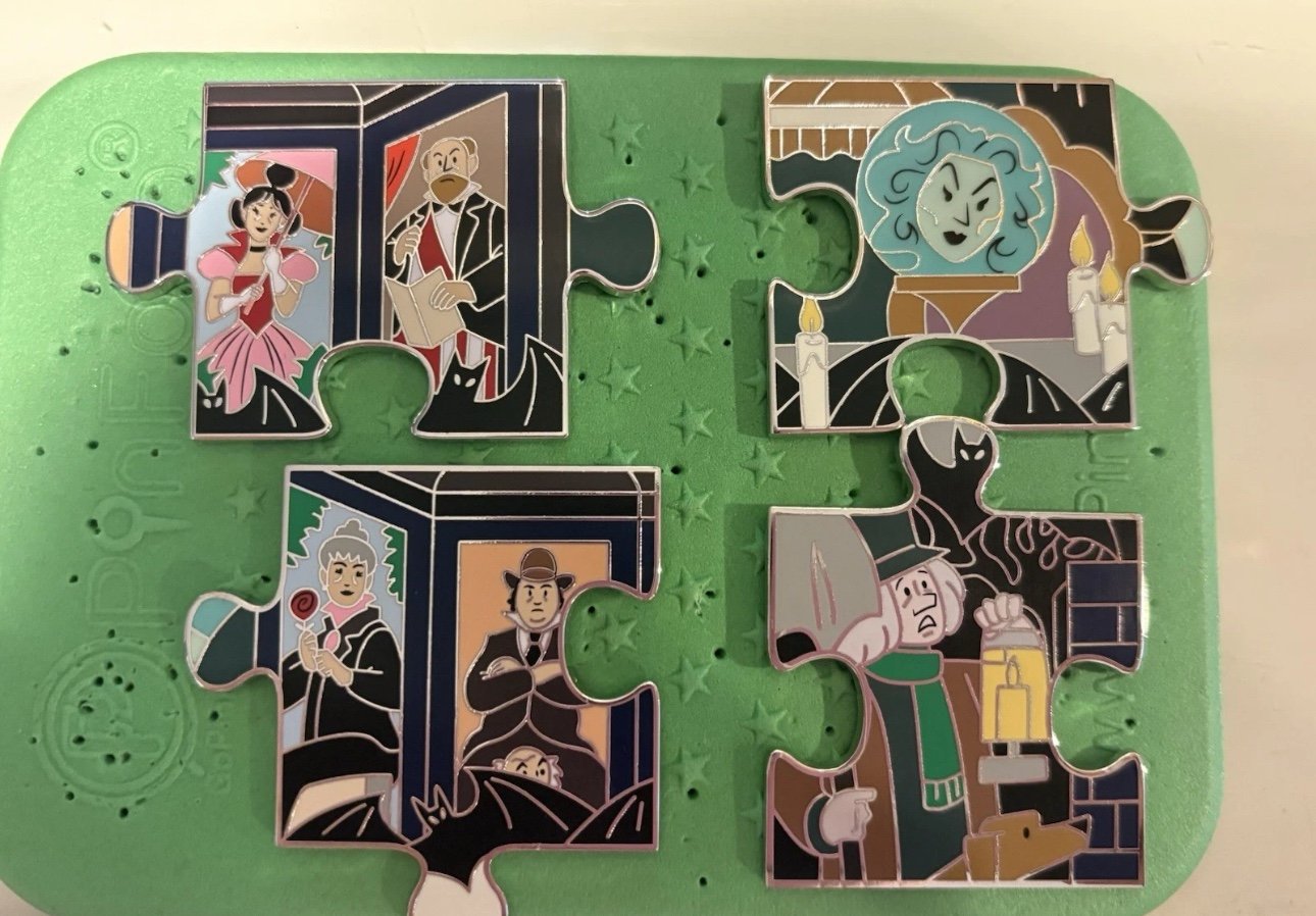 2024 Disney Character Connection Haunted Mansion Mystery Puzzle LE 650 Pin Lot 4