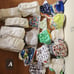 Cloth diapers and inserts- large lot