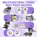 Heat Press Machine 12x15 Inch, 360° Swing Away 5 in 1 Heat Transfer Machine,