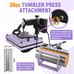 Heat Press Machine 12x15 Inch, 360° Swing Away 5 in 1 Heat Transfer Machine,