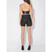 RTA Shane Leather High Waist Shorts Black Womens Size Small