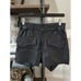 RTA Shane Leather High Waist Shorts Black Womens Size Small
