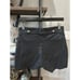 RTA Shane Leather High Waist Shorts Black Womens Size Small