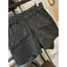 RTA Shane Leather High Waist Shorts Black Womens Size Small