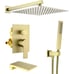 SHAMANDA Shower System with Waterfall Tub Spout and Handheld Shower Head