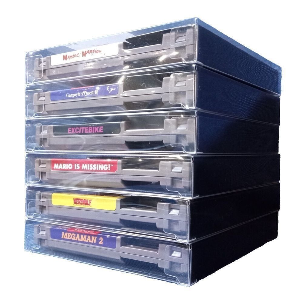 NES Cartridge Protectors, 50 Pcs. Top Quality 0.4mm Thick Works with Dust Covers