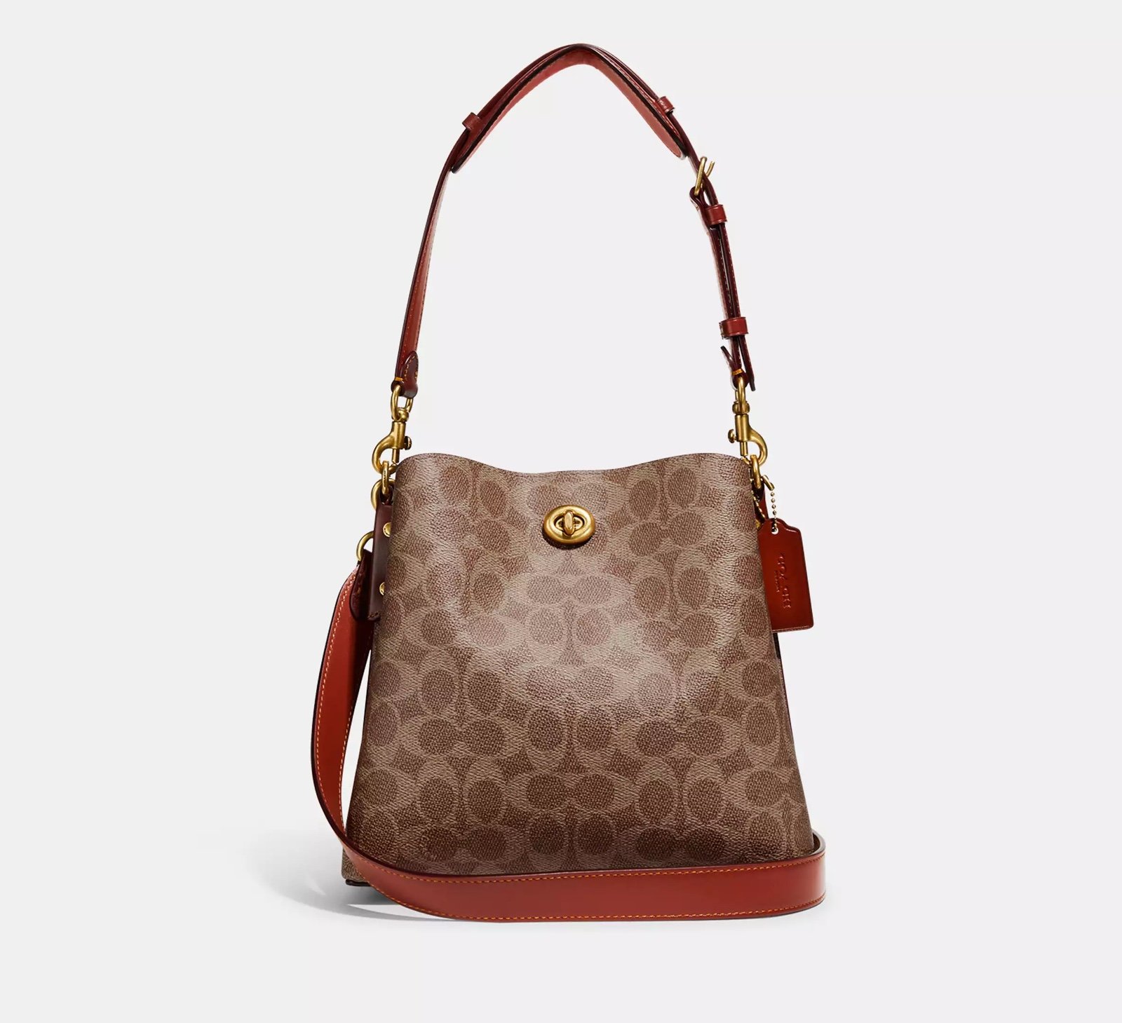 Coach Willow Bucket Bag In Signature Canvas - Like New