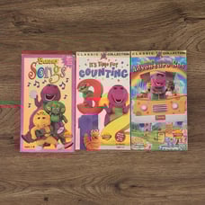 3 Rare 90s Barney VHS Collection