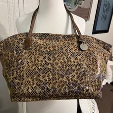 Multi color python snakeskin *HOBO TOTE PURSE