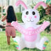Easter Inflatable Bunny Rabbit 4.5 FT, Easter Blow Up Yard Decorations