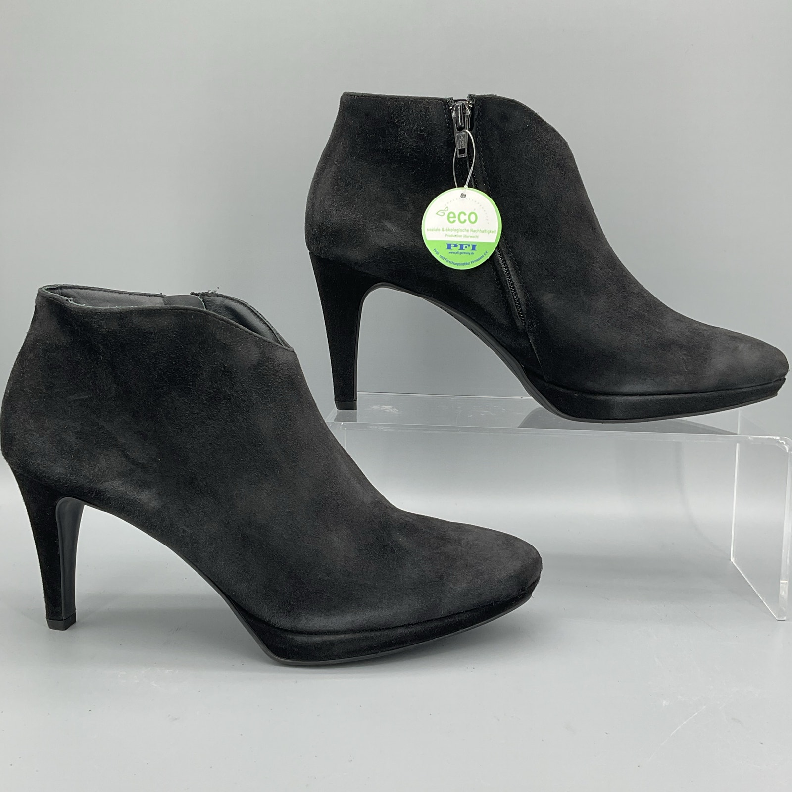 NEW Paul Green Women’s Elle Suede Booties Black Size US 10/UK 7.5