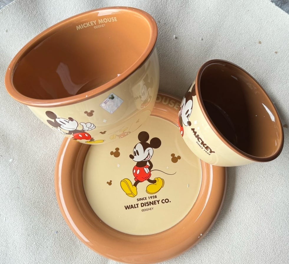 Mickey Mouse personal tableware set for 3 pieces