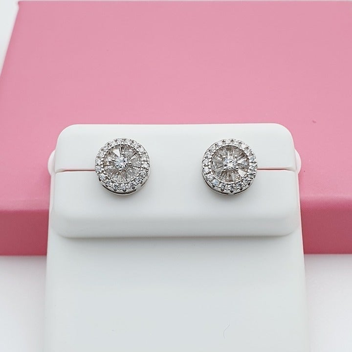925 Sterling Silver Cubic Zirconia Earrings, U19254594