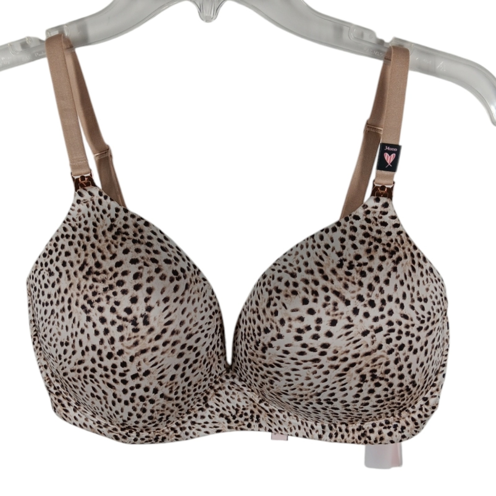 NWOT Victoria's Secret Maternity Nursing No Wire Leopard Bra size 34DDD