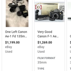 Canon AE-1 camera