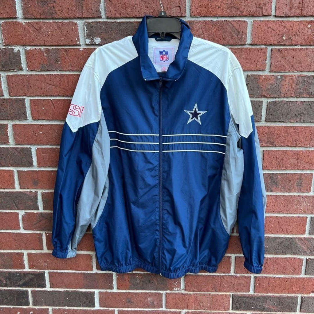 NFL VIntage Sports Illustrated Dallas Cowboys Windbreaker Jacket SIze Large