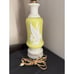 Working Aladdin Alacite Glass Charteuse Stanley “Lily of The Valley” Table Lamp