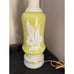 Working Aladdin Alacite Glass Charteuse Stanley “Lily of The Valley” Table Lamp