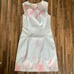 Elie Tahari Sleeveless Tie Dye Sheath Dress Pink Blue Sz 6