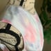 Elie Tahari Sleeveless Tie Dye Sheath Dress Pink Blue Sz 6