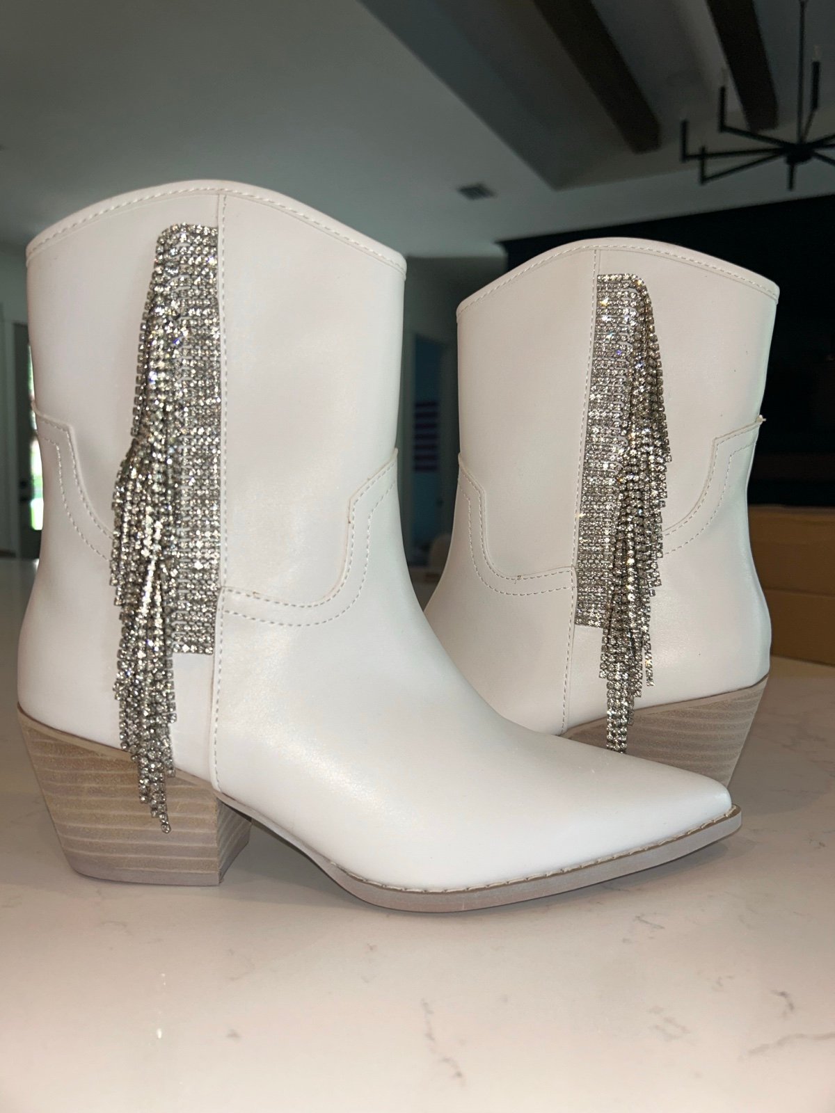 Sequin Boots