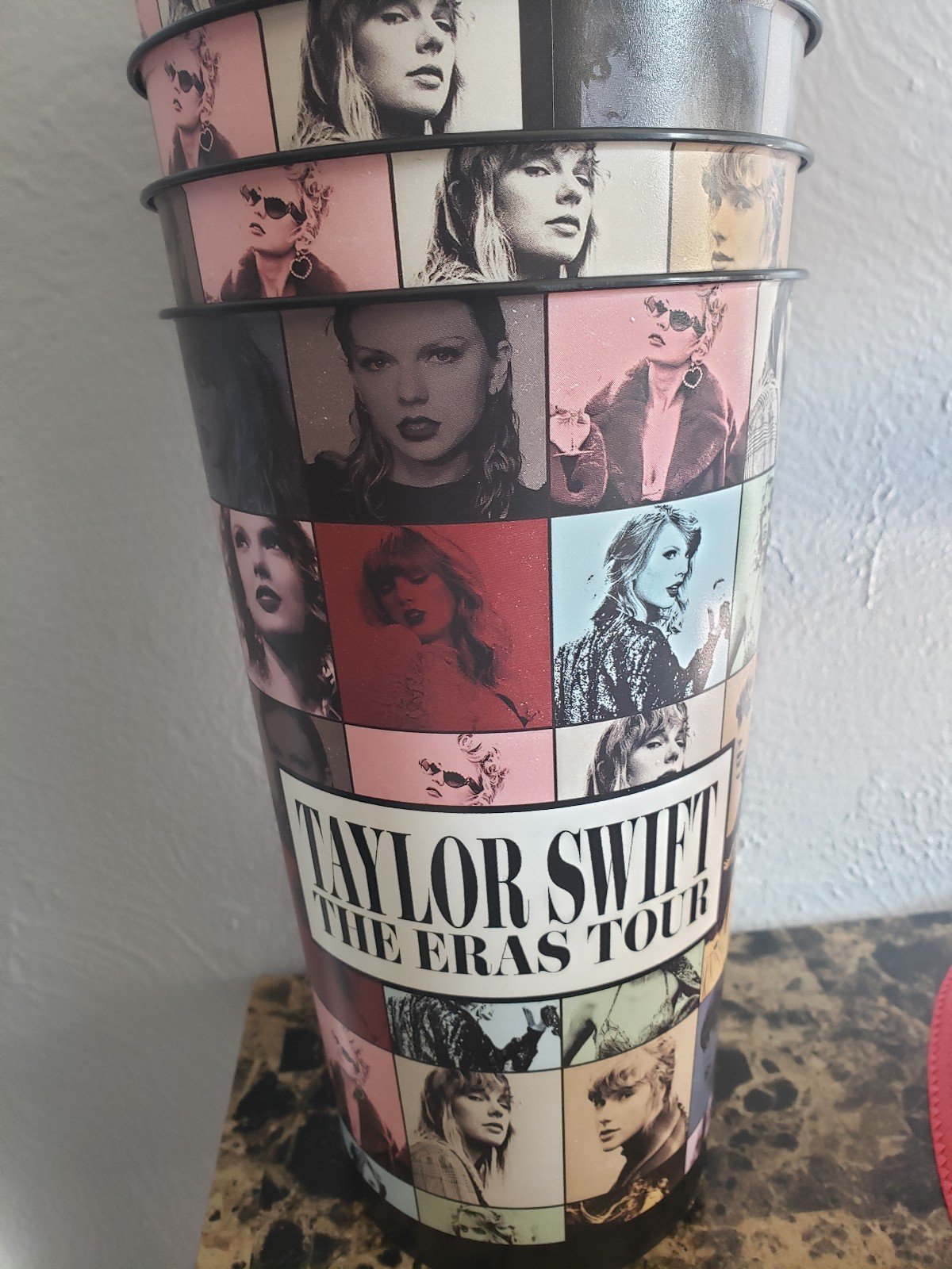Taylor Swift Eras Tour Movie Official Limited Edition 32oz Cup set. NEW w/ Lids