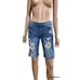 Sneak Peek Distressed Denim Bermuda Shorts