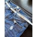 Sneak Peek Distressed Denim Bermuda Shorts