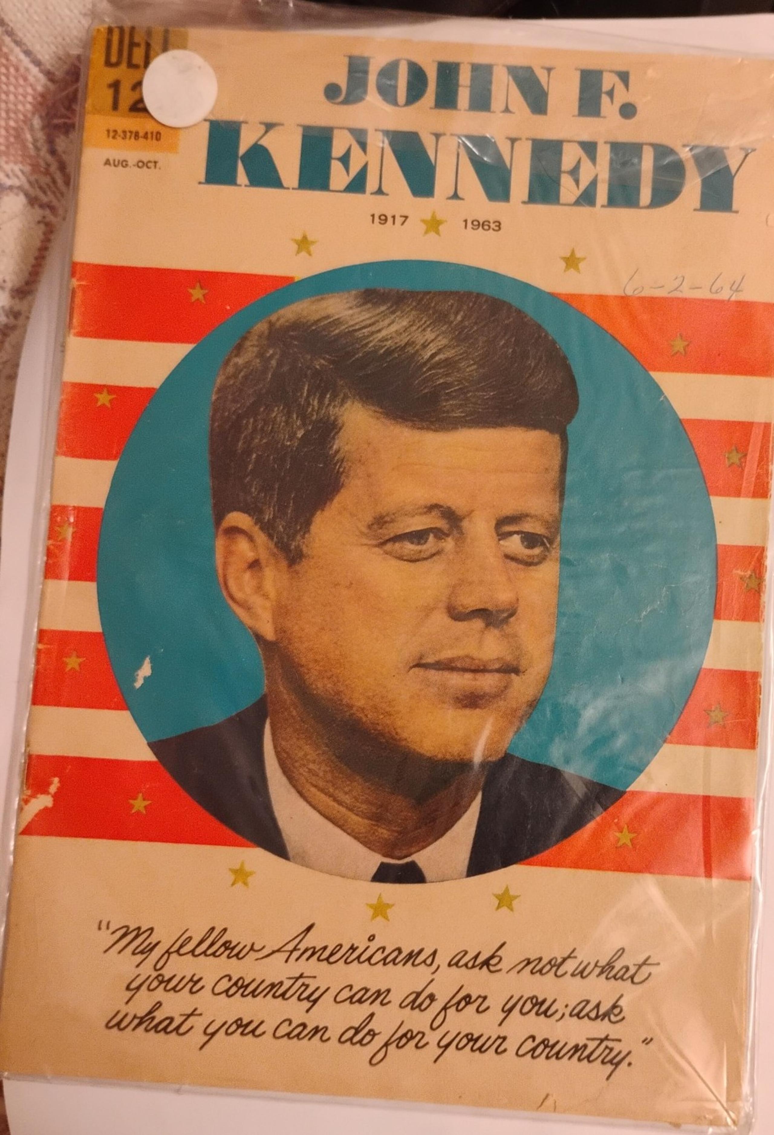 Vintage ungraded John f. Kennedy comic book