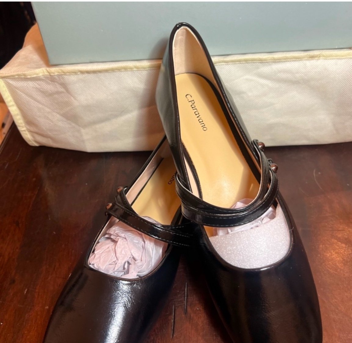 C Paravano Double ballerina Mary Jane