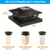 4 Packs Outdoor Solar Clear Post Head Lights, 3.5 x3.5 /4 x4 /6 x6 Wood-gerg