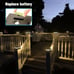 4 Packs Outdoor Solar Clear Post Head Lights, 3.5 x3.5 /4 x4 /6 x6 Wood-gerg