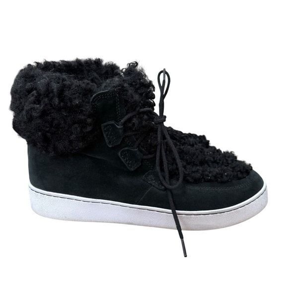 Vionic Womens Splendid Oak Faux Fur Suede Booties size 7.5