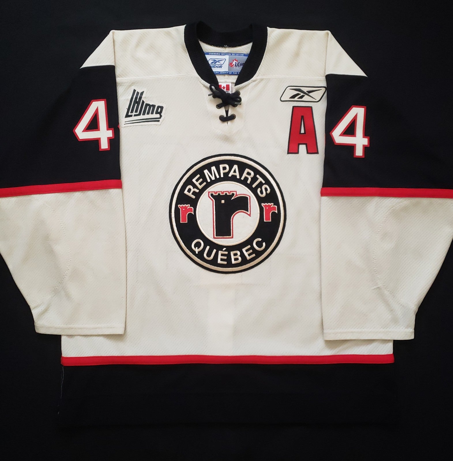 Quebec Remparts Vlasic QMJHL San Jose Sharks Reebok 6100 Authentic Hockey Jersey