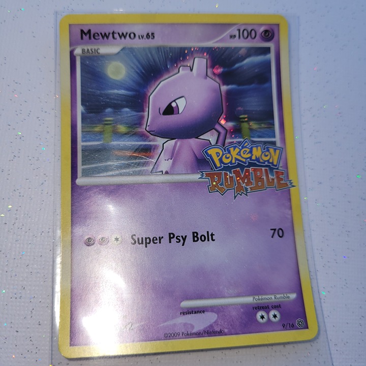POKEMON - Mewtwo #10 Holofoil - Pokemon Rumble Stamped Promo Set - 2009