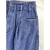 Vintage Women's 10/11 Corduroy Pleated High Rise Tapered Pants Blue