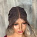 42 Ombre Wavy Lace Front Wig