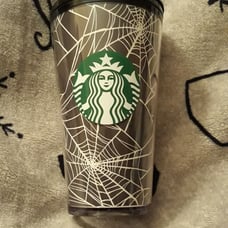 ONE Starbucks Halloween spiderweb tumbler